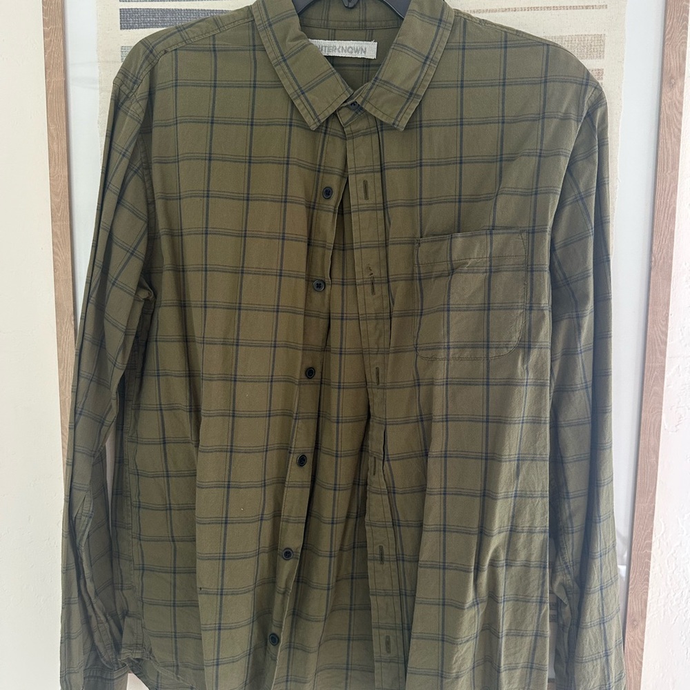Four Outerknown Casual Button Down Shirts - Olive… - image 4